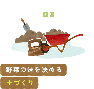 02 野菜の味を決める土づくり